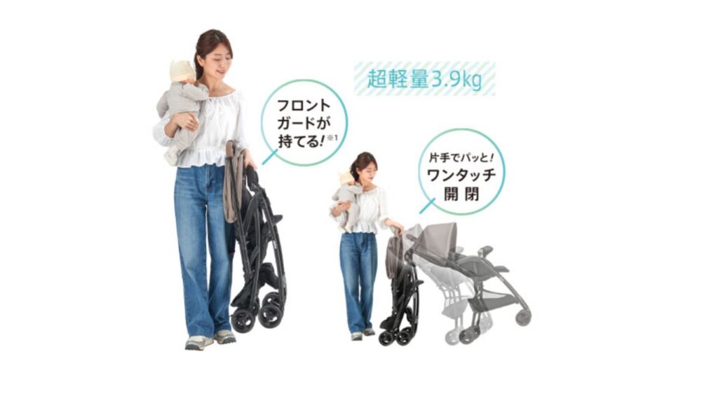 カルーンエアーメッシュACとAB共通点　ワンタッチ開閉